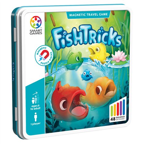 Smart Games - FishTricks, joc de logica cu 48 de provocari, 5+ ani, editie internationala - imagine 7